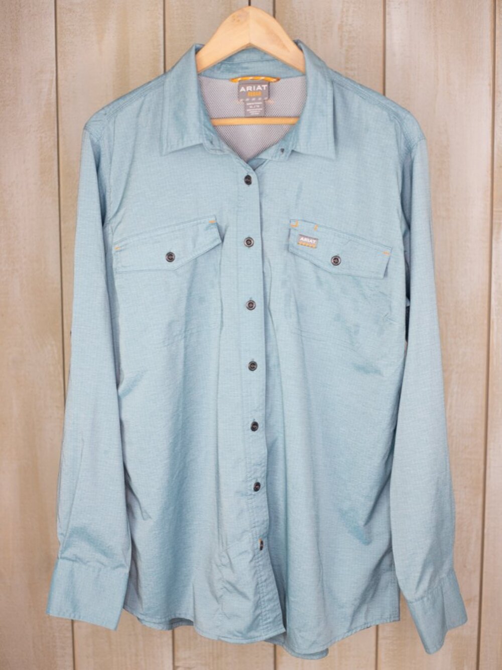 Ariat Women's Rebar VentTEK Long Sleeve Button Down Work Shirt Size XL
